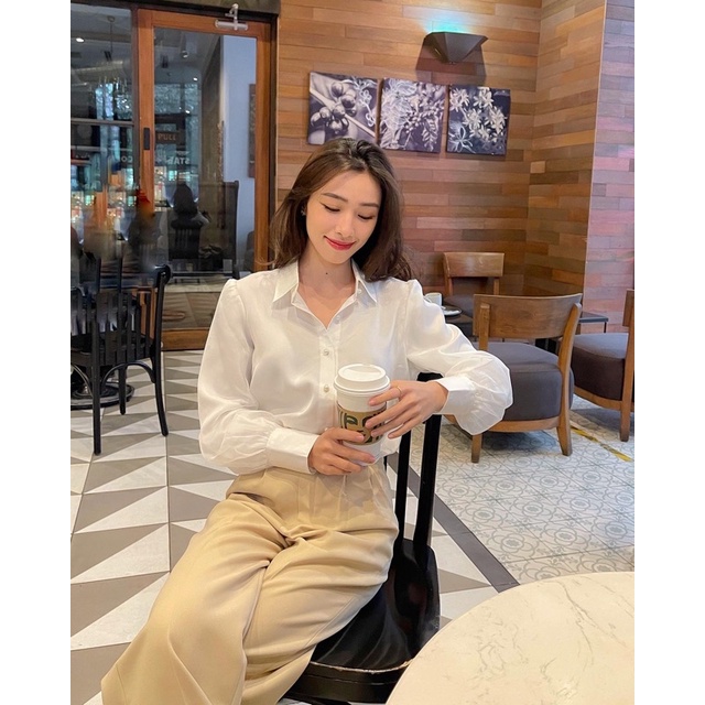 ZIEL Sơ mi lụa cao cấp ống tay 2 lớp xuyên thấu cách điệu | Mason Shirt