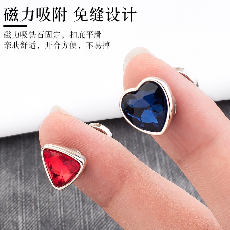 Nút Nam Châm Không Đường May Cố Định Áo Sơ Mi Chống Chói