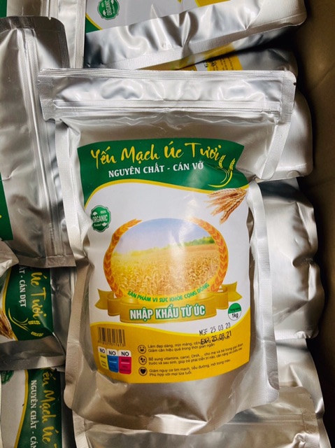 1kg yến mạch tươi nhập khẩu Úc, nguyên chất