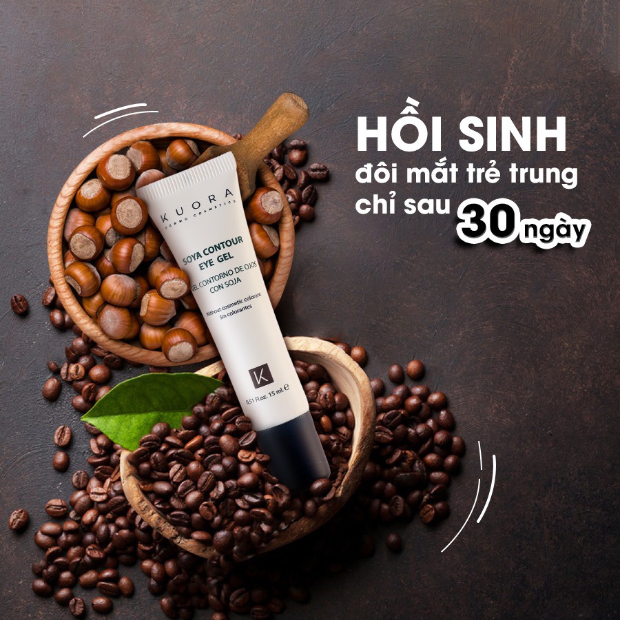 Kem Xóa Thâm Quầng Mắt, Bọng Mắt - Nhập Khẩu Trực Tiếp Từ Châu Âu --- Kem Mắt Kuora Soya Contour Eye Gel | BigBuy360 - bigbuy360.vn
