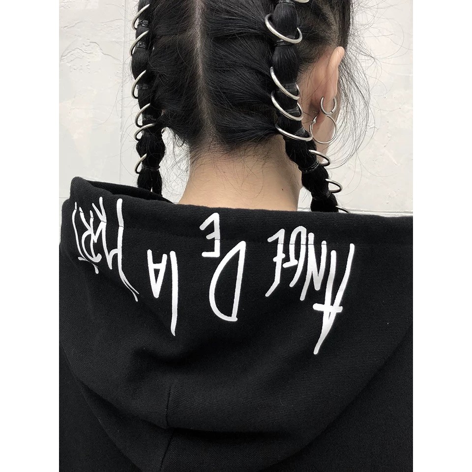 Phụ kiện trang trí tóc kiểu vòng kim loại phong cách hip hop cá tính