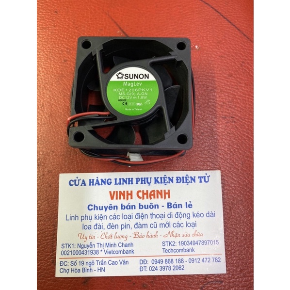 Quạt toả nhiệt 12V 6x6x2.5cm