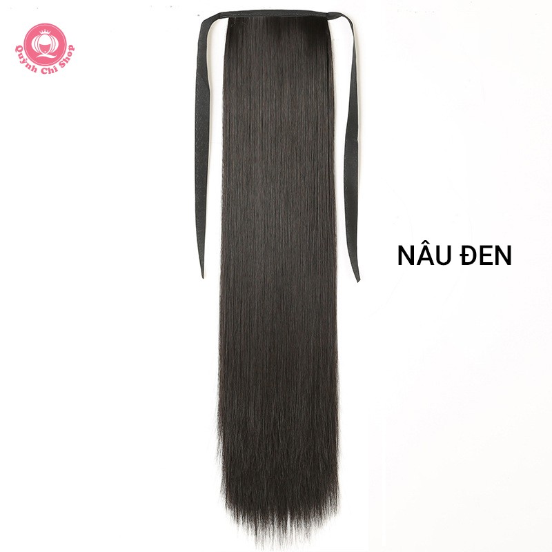 Tóc giả nữ cột đuôi CAO CẤP. Tóc thẳng dài nữ tính cho bé gái chất lượng cao