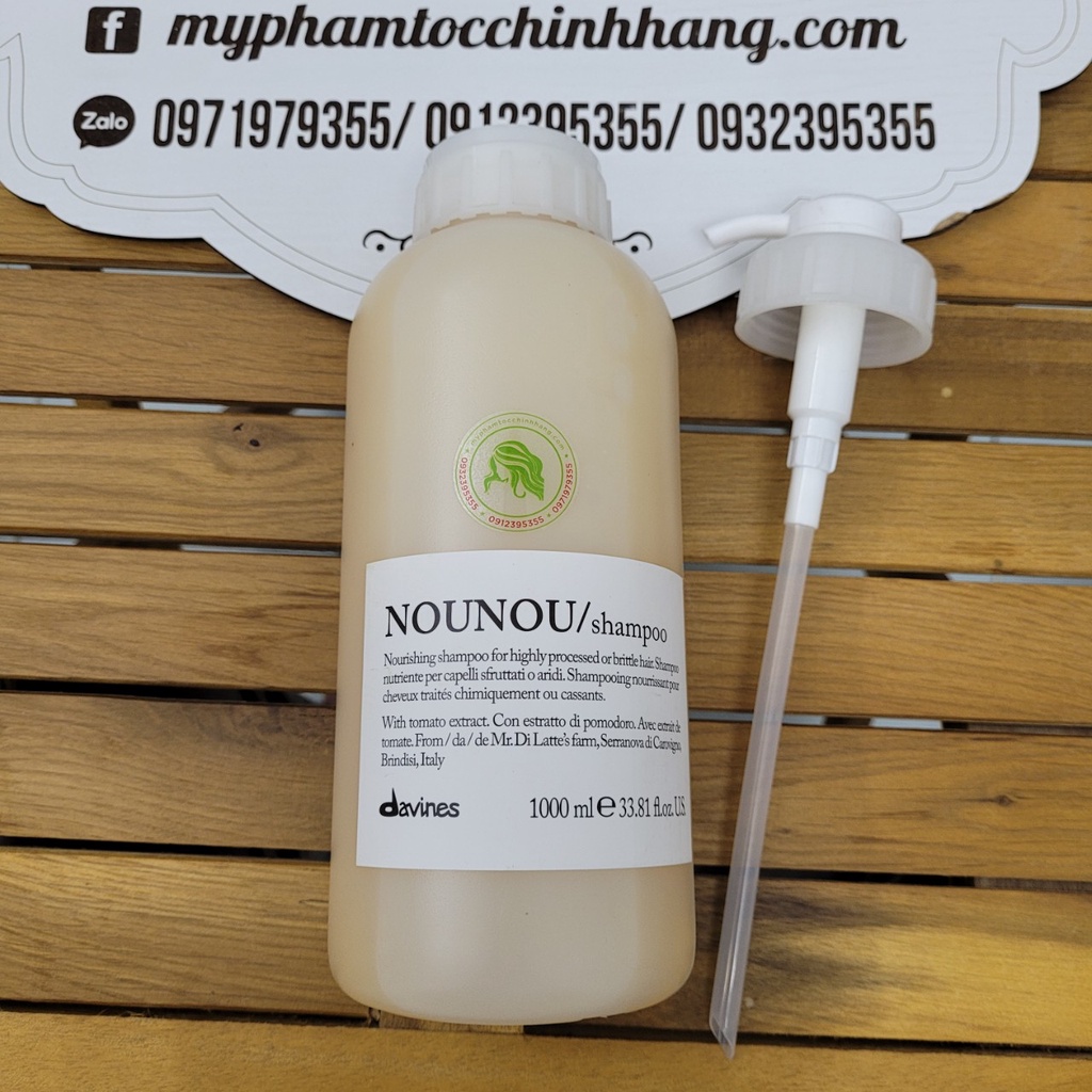 DẦU GỘI XẢ DAVINES NOUNOU 1000ML