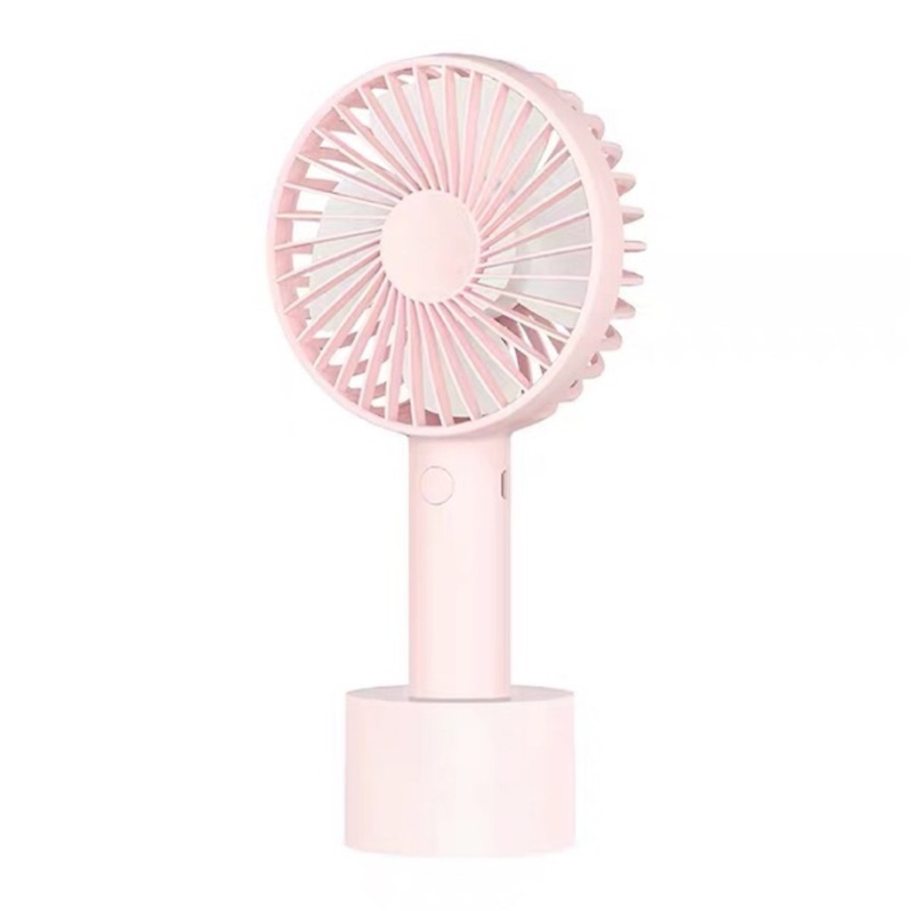 QUẠT CẦM TAY MINI 4 CÁNH SẠC PIN USB CÓ CHÂN ĐẾ ĐỂ BÀN  LOẠI TỐT