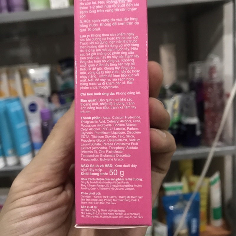 Kem tẩy lông Cleo Avocado Hair Dành Cho Dạ nhảy Cảm 50g