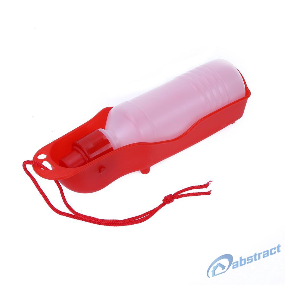 AB 250ml Dog Water Bottle Feeder Plastic Portable Outdoor Pet Drinking Bottle