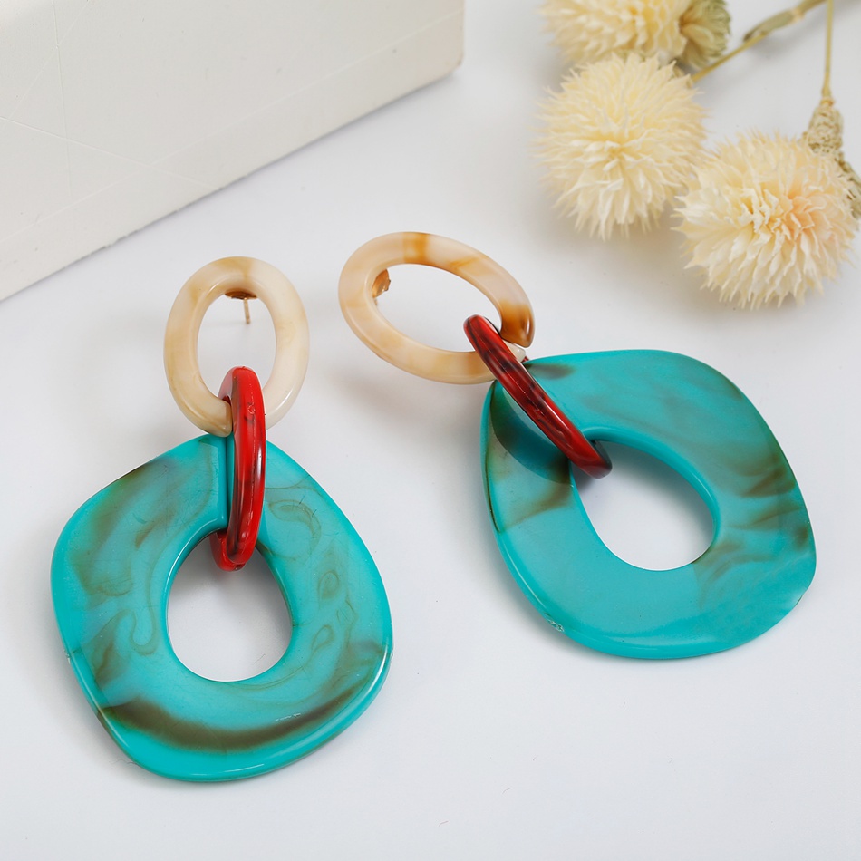 Đôi bông tai dạng thả tạo hình độc đáo nhiều màu thời trang cho nữ