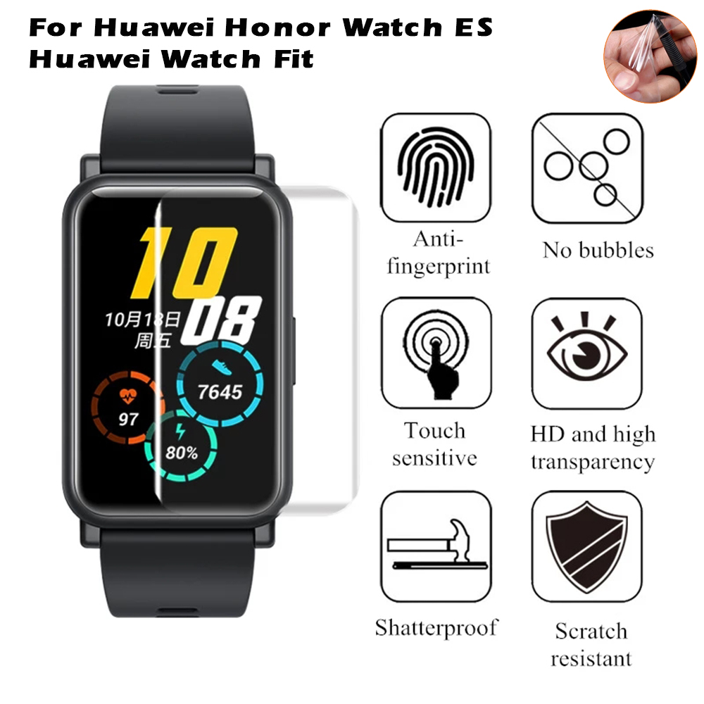 Jansin Miếng Dán Bảo Vệ Màn Hình Cho Đồng Hồ Thông Minh Huawei Band 8 7 6 Watch Fit