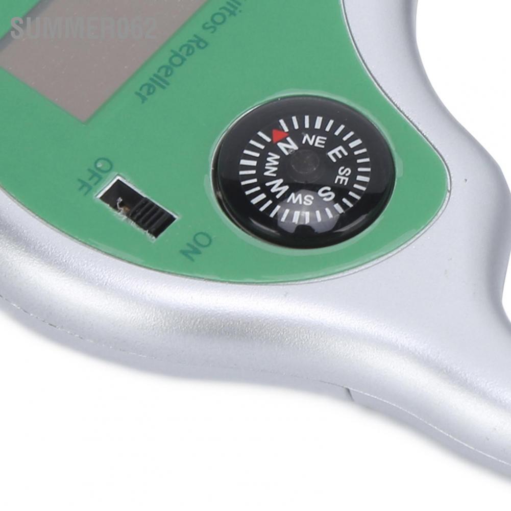 Summer062 Pest Repeller Portable Plastic Solar Mosquito Insect with Compass for Outdoor Fishing Hiking Camping Gardening