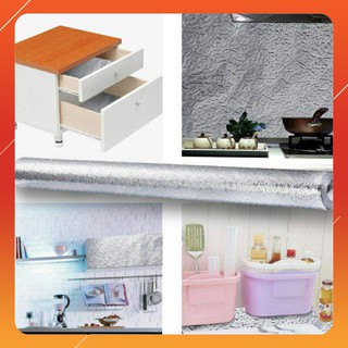 Cuộn Giấy Bạc Dán Bếp Chống Thấm - Chống Cháy  (dài 1.2m X cao 0.6m)