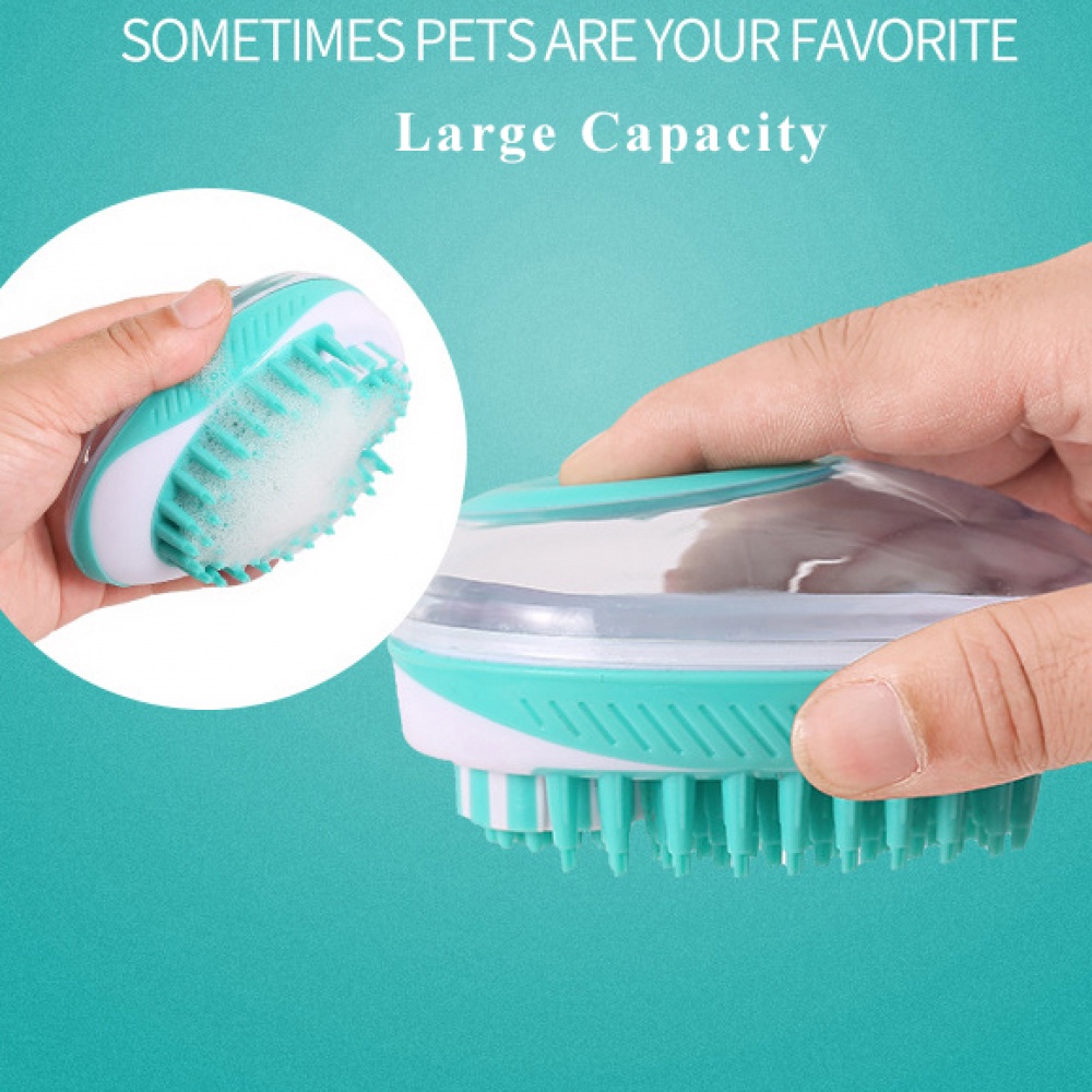 Bàn chải lược silicon mềm chải chuốt tắm spa cho chó mèo