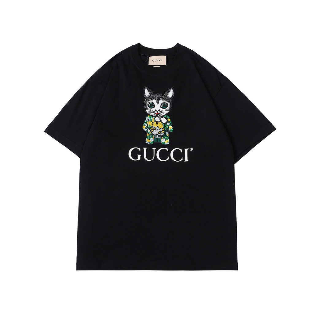 Áo Thun Tay Ngắn In LOGO Gucci Thời Trang Mùa Hè 2022 Cho Nam Và Nữ