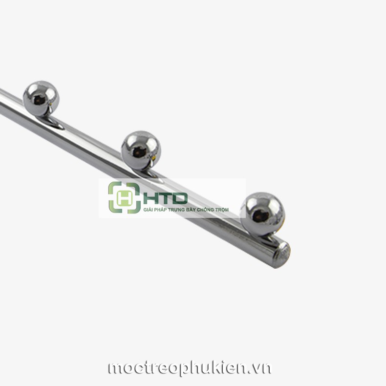 Móc inox treo quần áo 7 bi cài thanh ngang D16-350