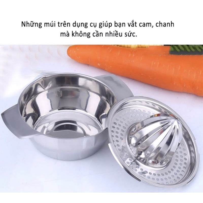 Dụng Cụ Vắt Cam inox đa năng siêu bền và tiện lợi,chất liệu an toàn cho sức người dùng