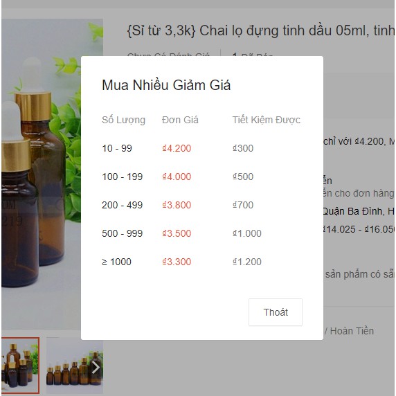 {Sỉ từ 3,3k} Chai lọ đựng tinh dầu 05ml, tinh chất nắp bóp màu nhôm vàng