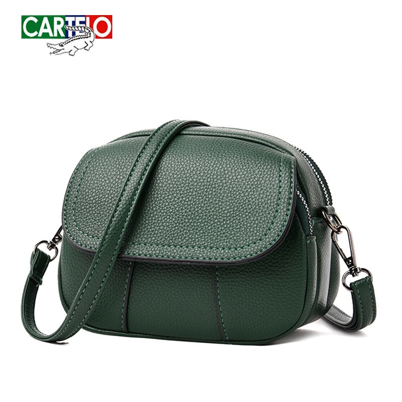 Túi Đeo Chéo Da Cá Sấu Mini Thời Trang Đơn Giản Phong Cách Retro Dành Cho Nữ