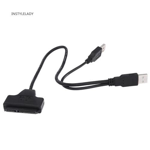 Dây cáp chuyển đổi USB 2.0 sang 2.5inch 22pin 7 + 15 ATA SATA 2.0 HDD / SSD