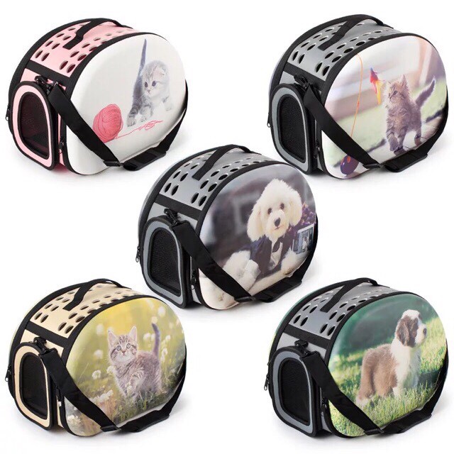 Túi Vận Chuyển Hình 3D Họa Tiết Cute Cho Thú Cưng