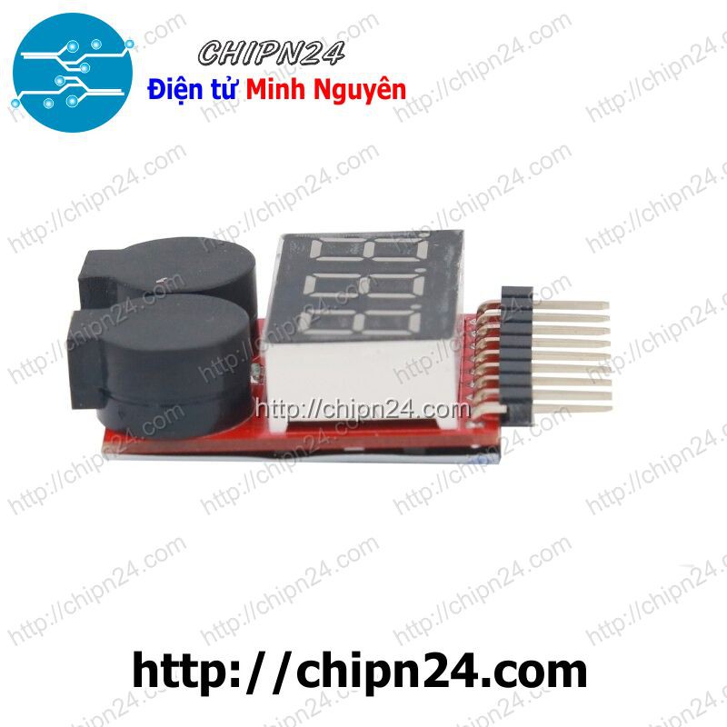 [1 CÁI] Mạch Đo báo pin Lipo RC 1-8s