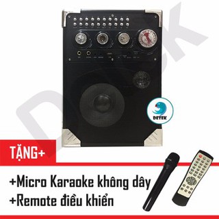 Loa blutooth karaoke k66 - tặng kèm mic và remote bảo hành 6 tháng