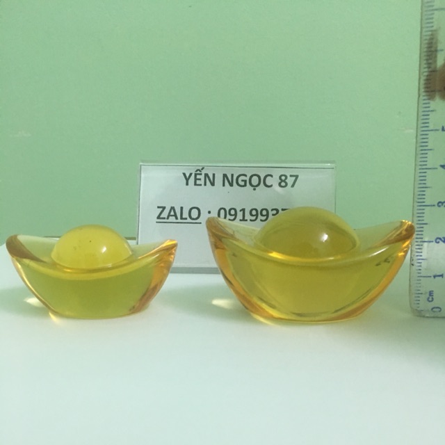 Thỏi vàng thủy tinh 6 cm