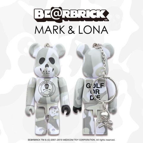 Mô hình đồ chơi bearbrick MARK & LONA 100% bản giới hạn (Hàng chính hãng)
