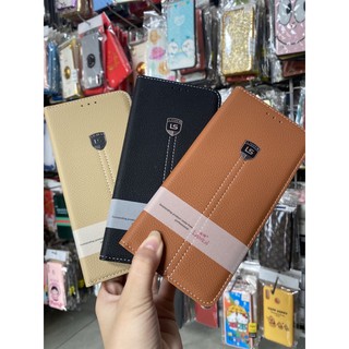Oppo a15 bao da gập màu trơn siêu đẹp