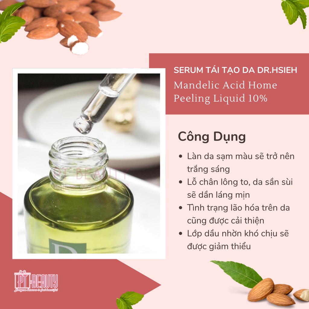 Top 3 Serum Tái Tạo Da Mandelik Acid