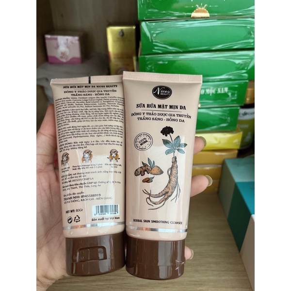 Sữa Rửa Mặt Mịn Da Nicos