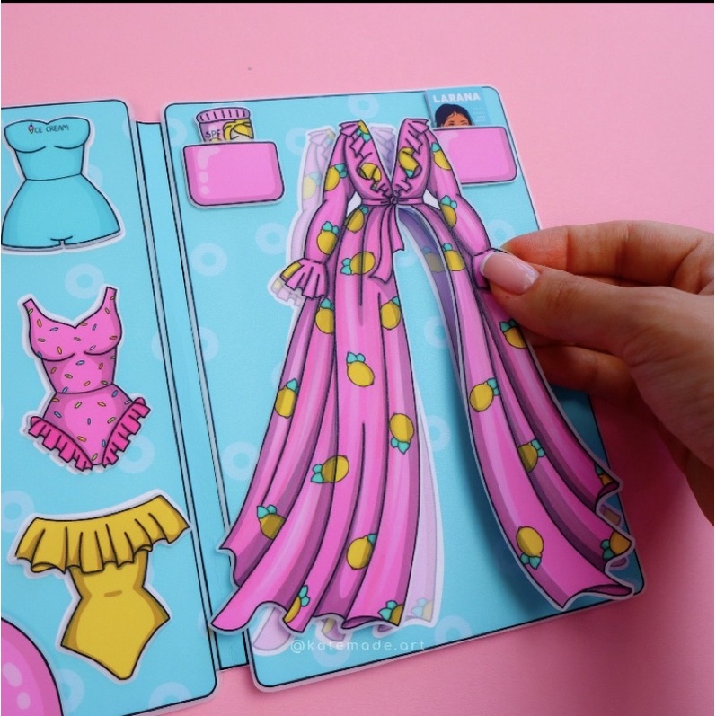 BÚP BÊ GIẤY BỘ SƯU TẬP THỜI TRANG BIỂN