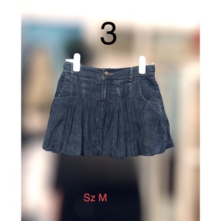 Quần short jean giả váy