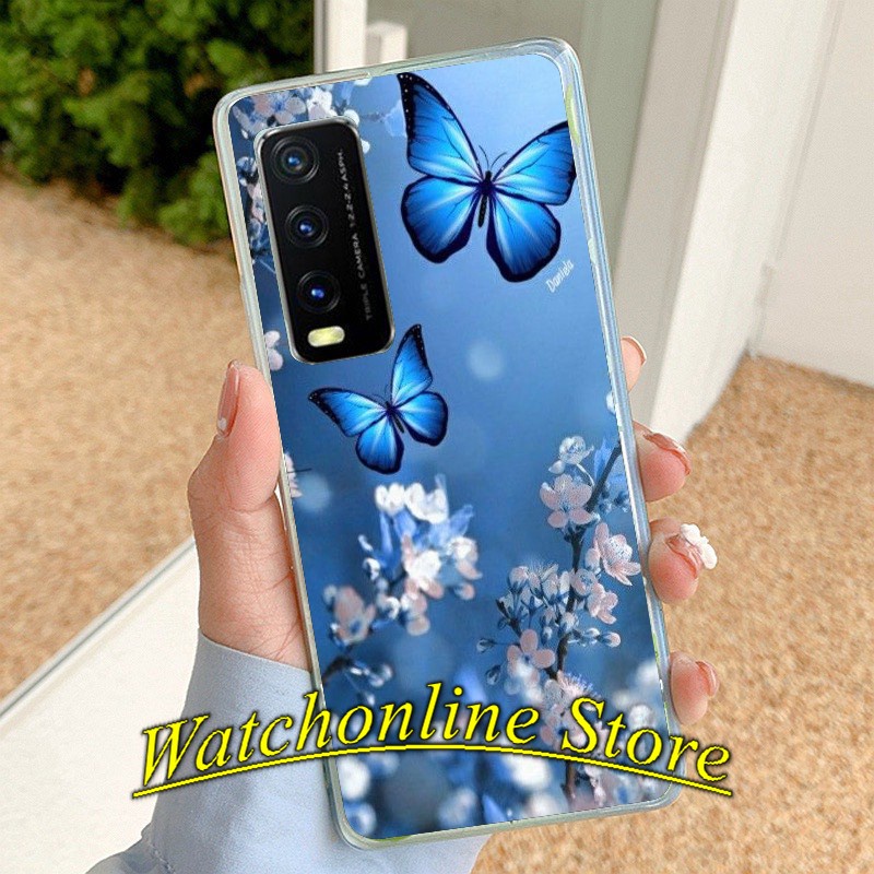 Ốp lưng silicon Samsung Galaxy A04S M23 M33 M53 A33 A13 A23 A03 S21Fe A53 A02s A03s A12 A22 M12 M32 A02 M02 in hình Bướm