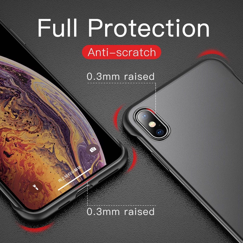 Vỏ điện thoại trong suốt không khung dành cho ốp lưng iPhone 6s 7 8 Plus X XS XR 11 Pro Max có đế giữ nhẫn đeo tay ốp lưng