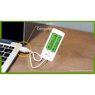 Bộ sạc GP U211 kèm 02 pin AA và 02 Pin AAA