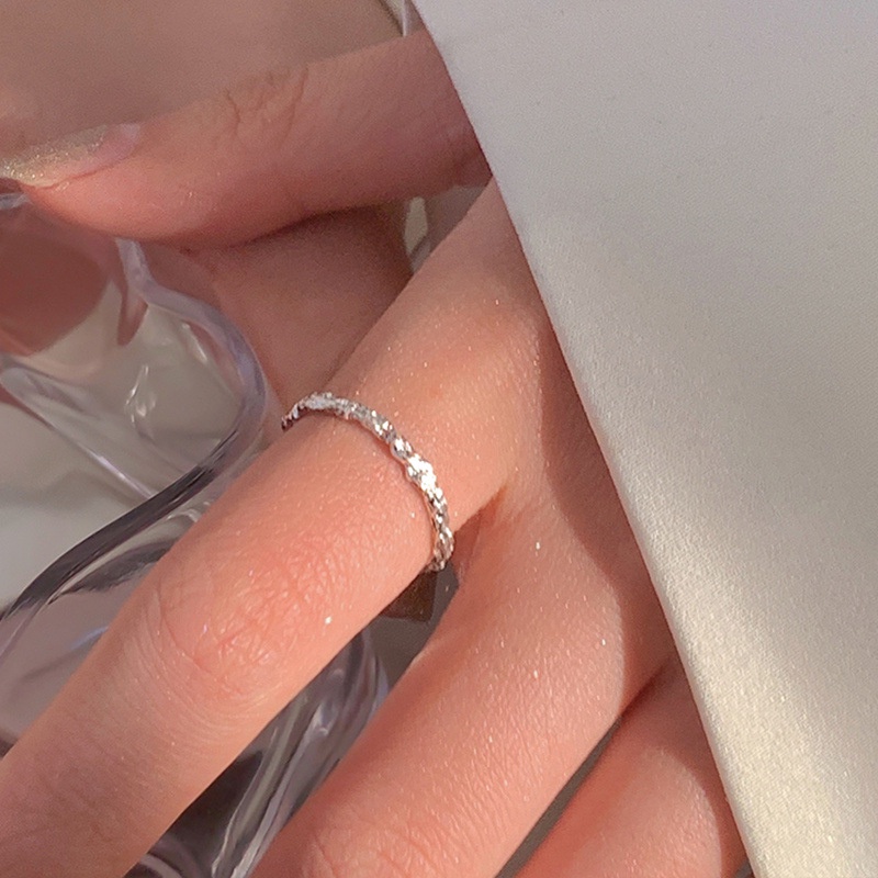 Nhẫn Hở Mạ Bạc 925 Hình Cành Cây Không Phai Màu Độc Đáo Thời Trang Cho Nữ