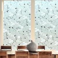 Giấy dán kính hoa lá đen trắng khổ 45cm | BigBuy360 - bigbuy360.vn