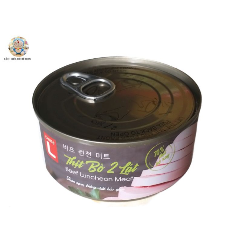 Thịt bò 2 lát Choice L (150g), đồ hộp, bò hộp