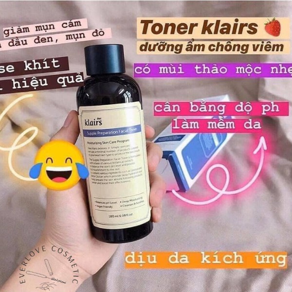 [Nhập mã EVERLOVE giảm 8% đơn hàng từ 250K] Nước hoa hồng Dear Klairs Supple Preparation Unscented Toner 180ml | BigBuy360 - bigbuy360.vn