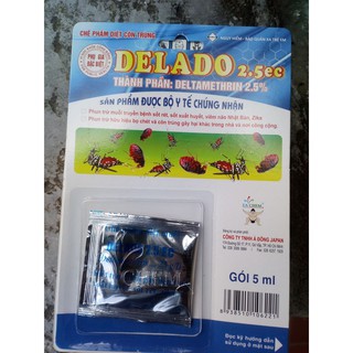Thuốc diệt ve rận bọ chó ký sinh trên chó mèo Delado 2.5sc diệt ve mạt kí sinh trên vật nuôi