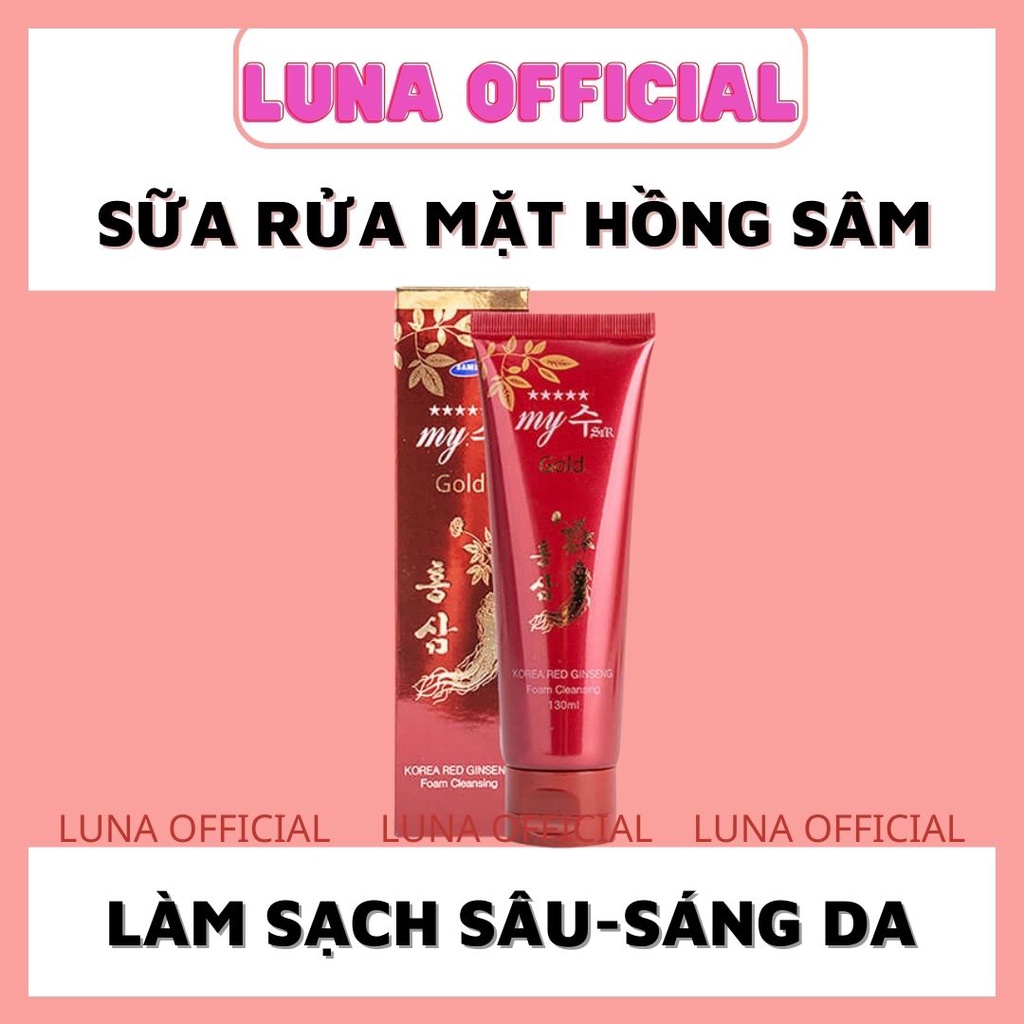 { Sale !!! }Sữa rửa mặt Hồng Sâm Cleansing làm trắng sáng Hàng Nội Địa Hàn Quốc
