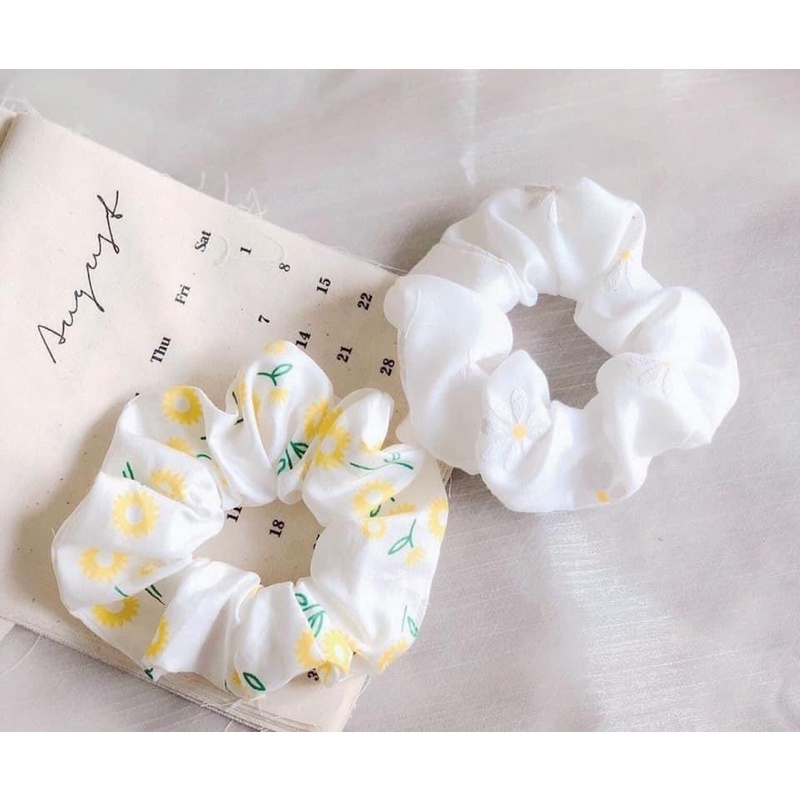 (Nhiều Mẫu) scrunchie cột tóc vải handmade