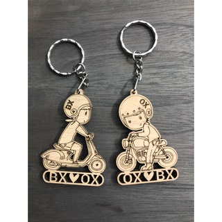 Móc khóa gỗ cặp đôi tình yêu