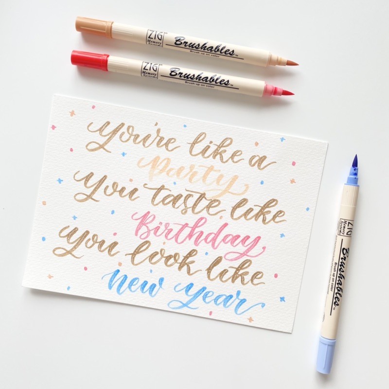 Bút brush ZIG Brushables