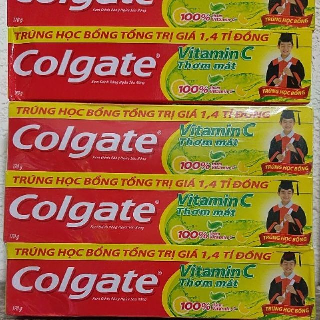 Kem đánh răng Colgate Vitamin C thơm mát 170g