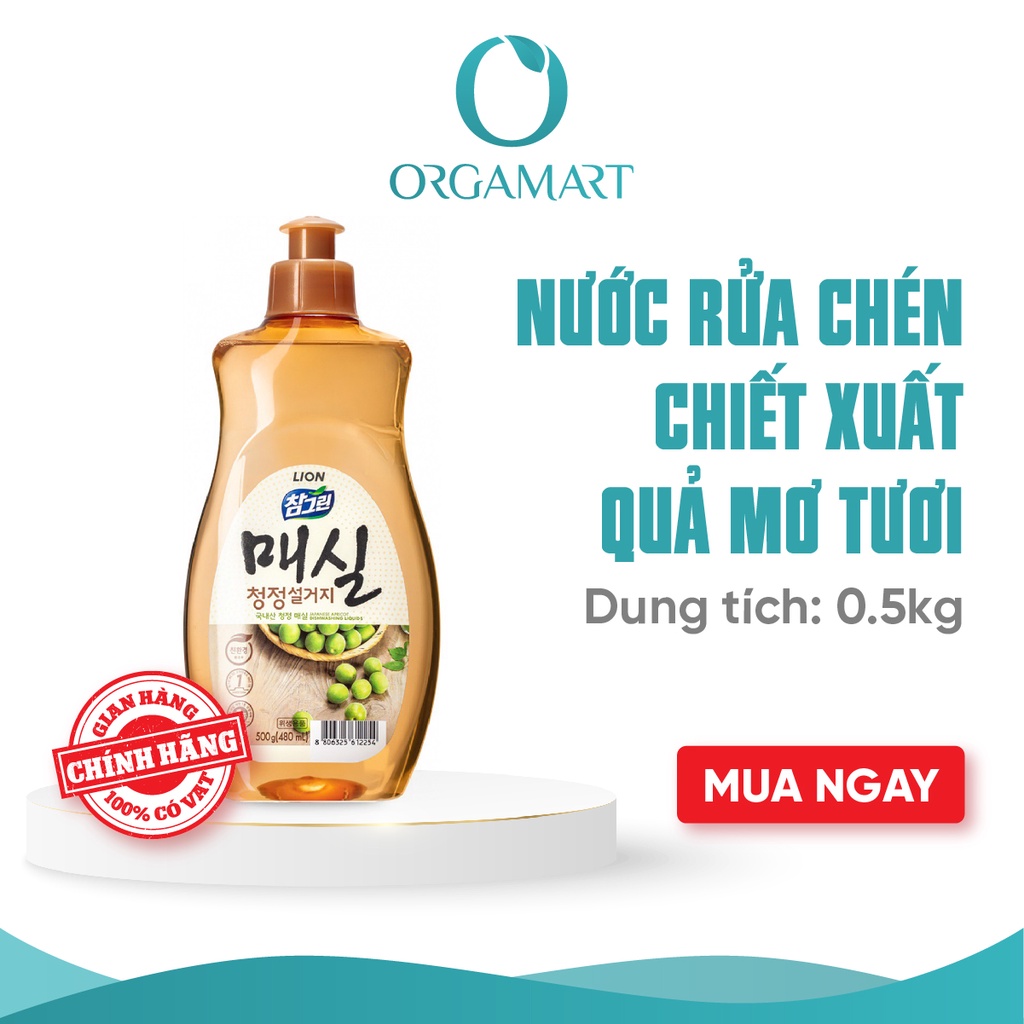 Nước Rửa Chén Chiết Xuất Quả Mơ Hàn Quốc 500g/chai