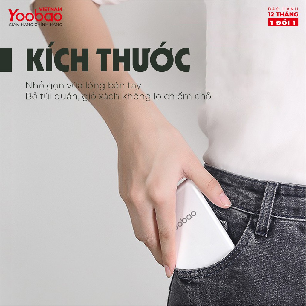 Pin sạc dự phòng Yoobao D10 10000mAh - Hàng Chính Hãng