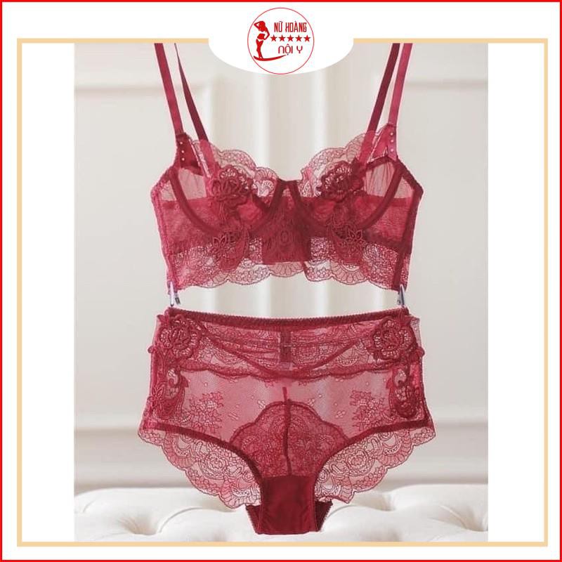 [BỘ ĐỒ LÓT SEXY]🔥SIÊU PHẨM🔥 set nội y charm hoa hồng có gọng không mút đệm,ôm ngực nâng ngực cực đỉnh. | BigBuy360 - bigbuy360.vn