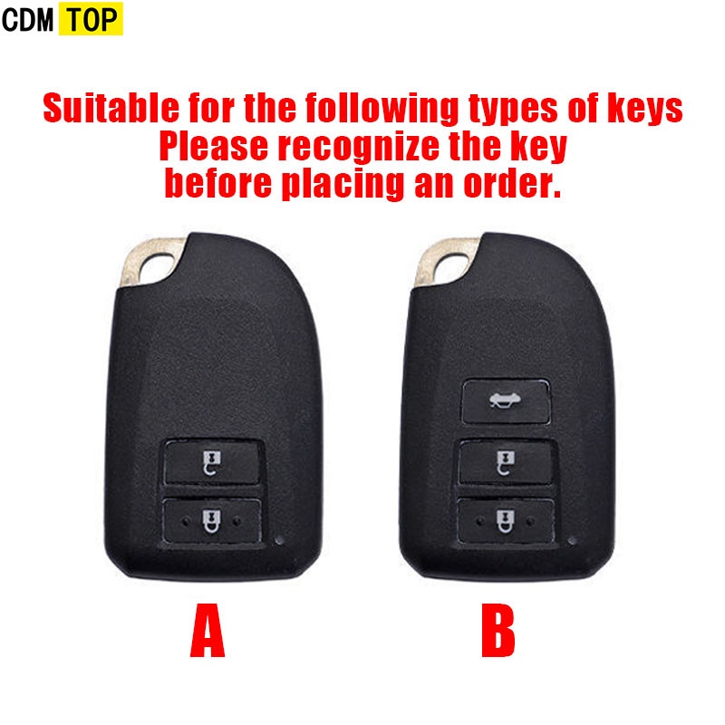 Ốp Bọc Chìa Khóa Bằng Kẽm Cho Toyota Vios 2014-2018 / Vios 2019-2020