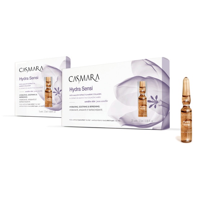 Huyết thanh cấp ẩm, làm dịu da CASMARA - HYDRA SENSI AMPOULE FLASH (Hộp 20 ống)